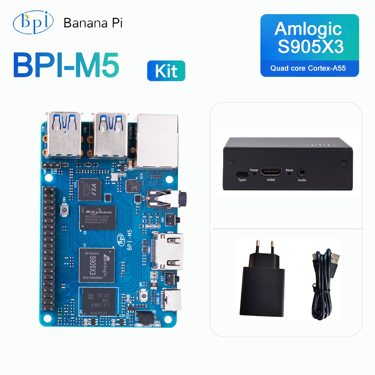 Banana Pi BPI-M5 Development B - đánh giá và giá Banana Pi Bpi-M5
