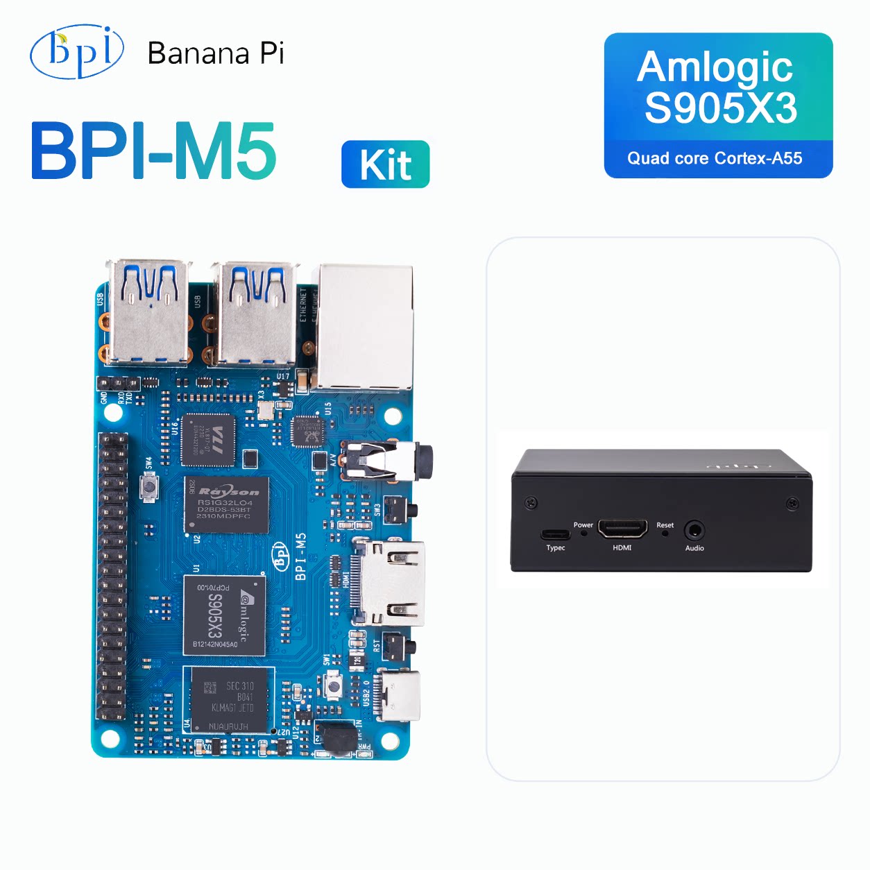 Banana Pi BPI-M5 Development B - đánh giá và giá Banana Pi Bpi-M5