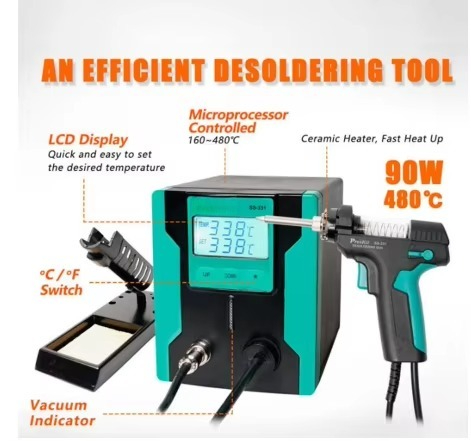 ESD Safe SS-331H Digital Elect - đánh giá và giá Desoldering Gun Vacuum Electric