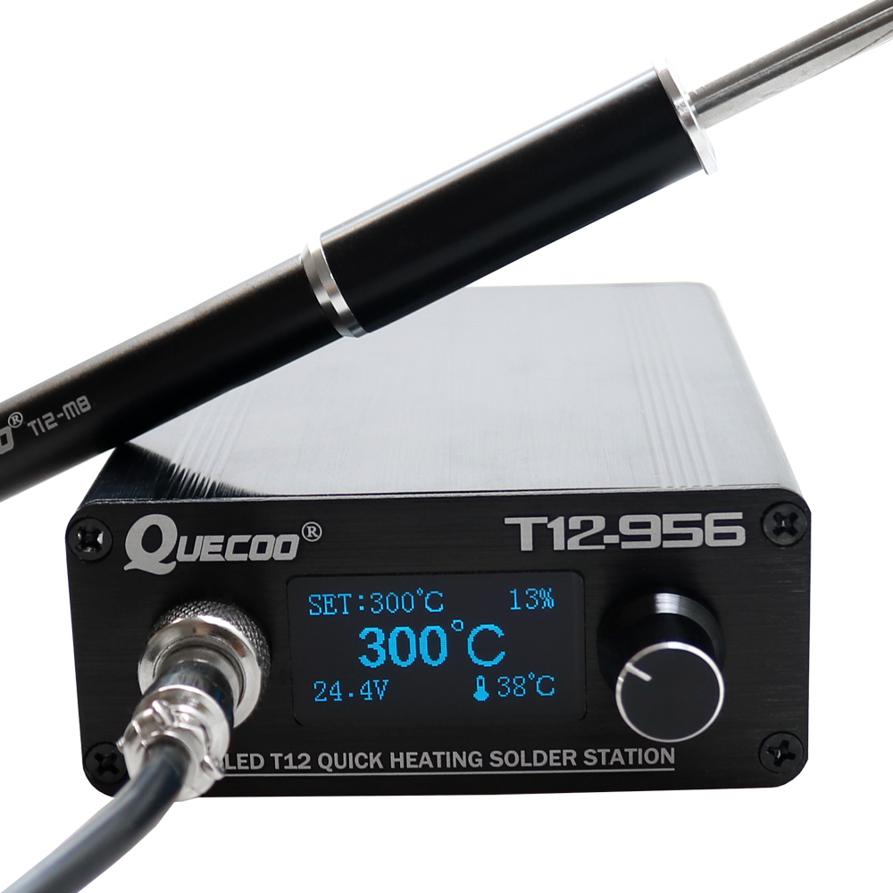 QUECOO T12-956 Soldering Digit - đánh giá và giá Soldering Station T12 Oled