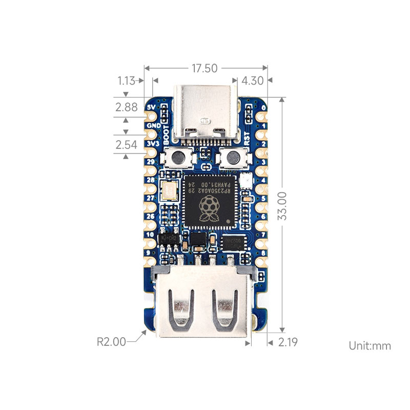 Raspberry Pi Pico 2 RP2350-USB - đánh giá và giá Banana Pi Bpi-M5